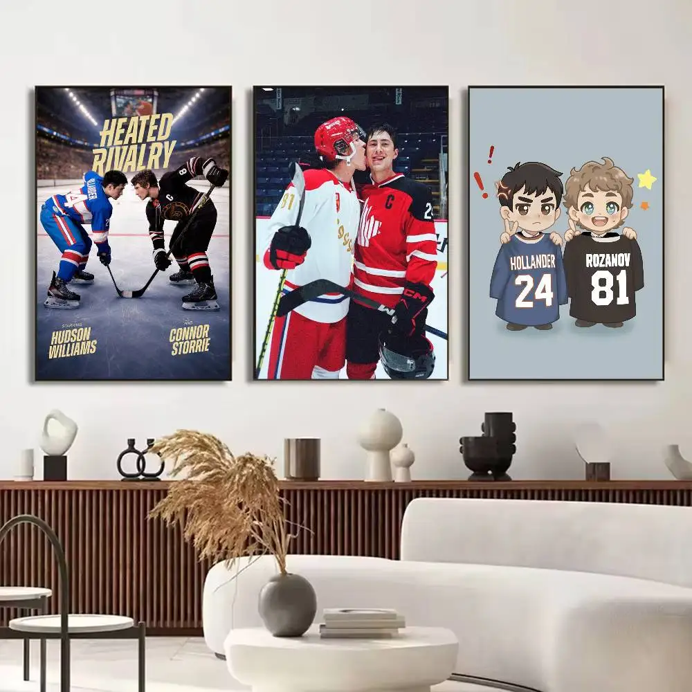 TV H-heated Rivalry hot Poster HD Quality Wall Art Retro Posters For Home Room Wall Decor Self Adhesive