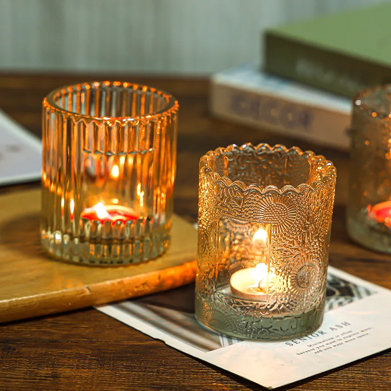 Glass Candle Cup Holder 2