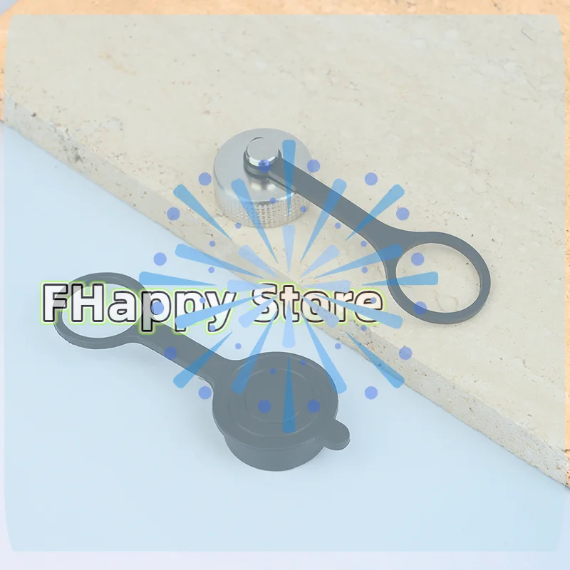 1Pair Metal Cap Circular Connector Protective Socket Sleeves GX16 Connector Plug Cover Waterproof Dust Rubber