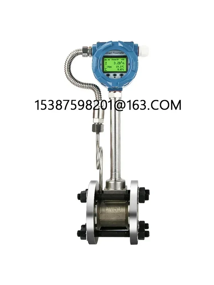 

Intelligent LUGB Vo rtex Flowmeter Digital Display DN50 Liquid Gas Steam Explosion proof High Precision with Hart