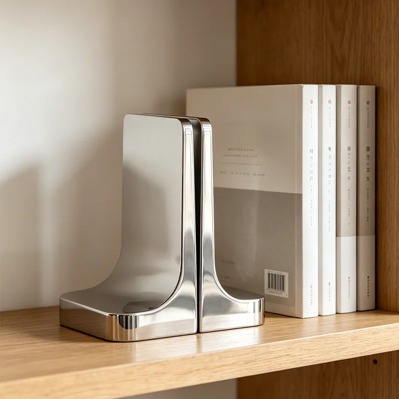 Modern simple hotel model room metal book file office book high-end home decoration