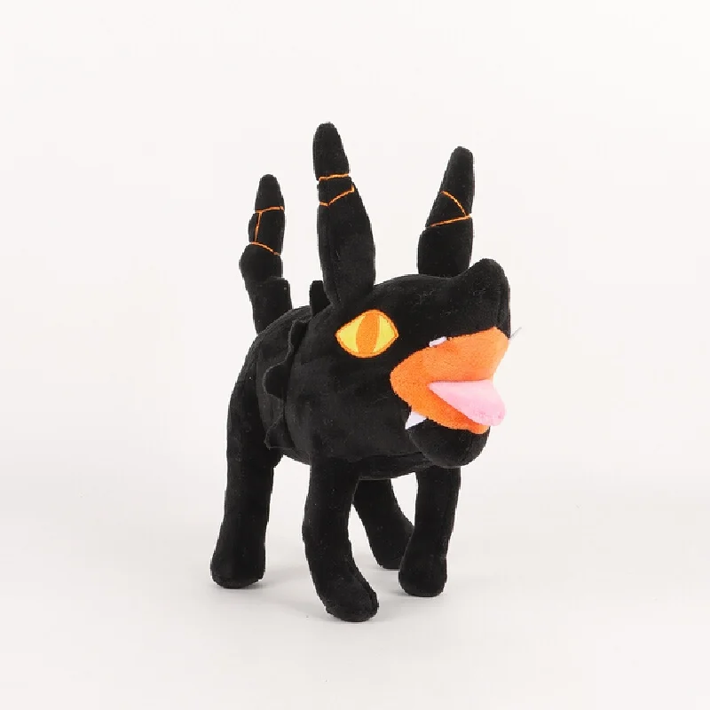 

Плюшевая игрушка Black Fire Wolf Pup, мультяшная мягкая игрушка, мифическое существо, плюшевая игрушка, уникальный подарок и коллекционный подарок