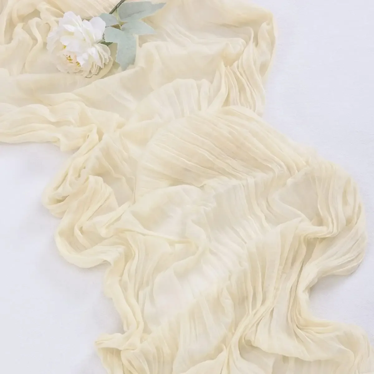 Camino de mesa de tela de queso de 10 pies (90*300 cm), camino de mesa de tela de queso rosa para boda, despedida de soltera, decoración de Acción de Gracias de otoño