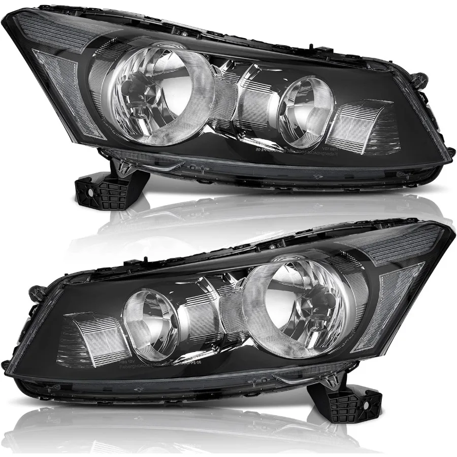 

Фара в сборе для 4-дверного седана Honda Accord 2008-2012 гг., с черным корпусом и прозрачным отражателем, предназначенная для повышения видимости