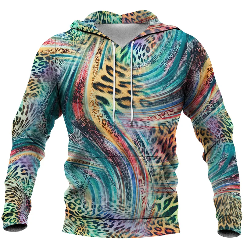 Men Vintage Style Clothing Hoodies Leopard Lion Zebra Snake Florial 3D Printed Hooded Sweatshirt Female Tracksuit Pullover S-6XL