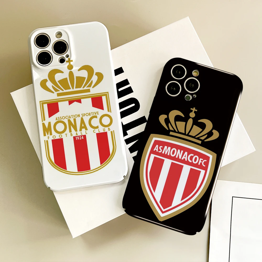 

Football A-AS Monaco FC FUNDA Phone Case For iPhone 16 12 13 14 15 Pro Max Plus All-inclusive Tough Personalized film Cover