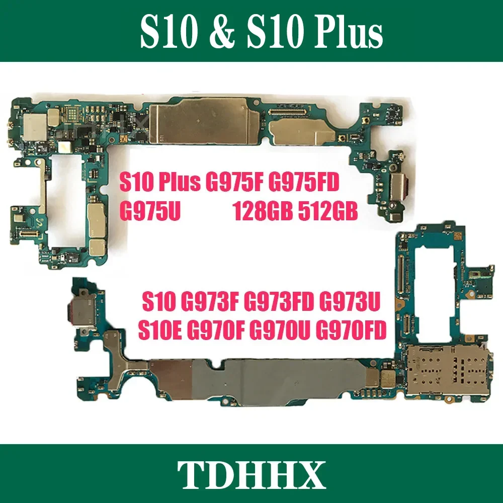 Motherboard Original Plate S10 Plus G975F G975FD G975U S10e G970F G970U S10 G973F G973U Logic Board Mainboard