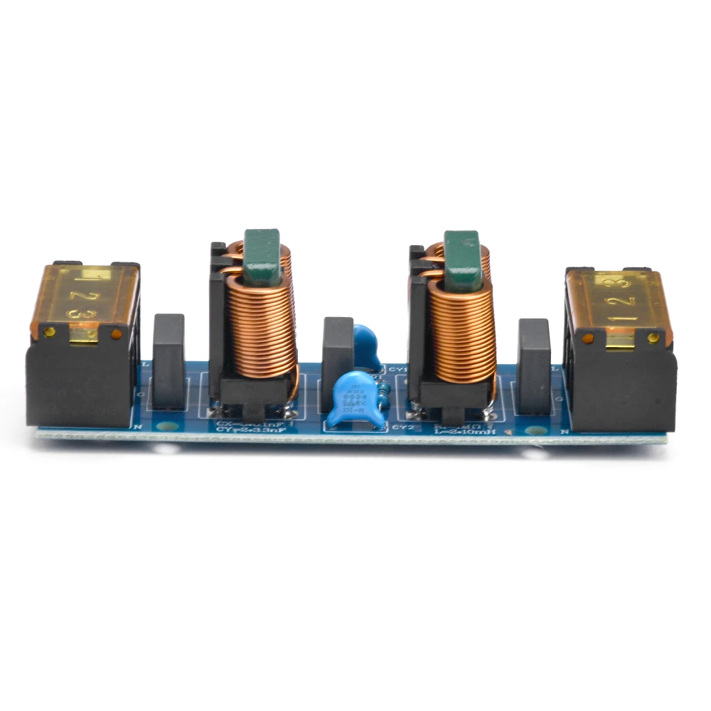 25A Power Filter EMI High-Frequency Two-Stage Power Low-Pass Filter Board Filter Module PCB Copper Access Filter Circuit