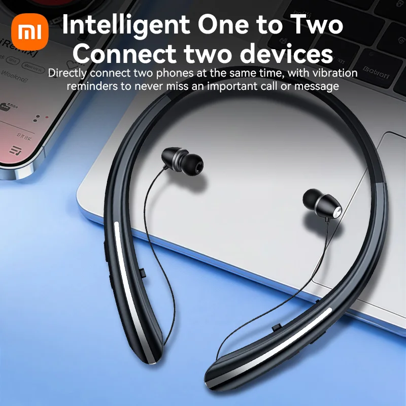 XIAOMI HX801 Neckband Earphone Wireless Bluetooth Noise Reduction Headphones High Definition Voice Call Headsets for Android IOS