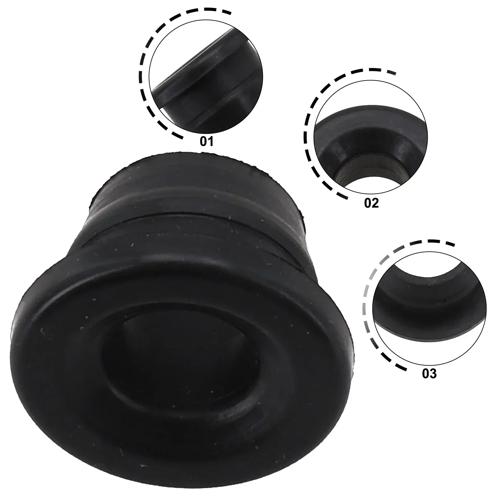 Auto Parts PCV Valve Grommet 11812-41B00 ABS Black Car Accessories Practical Exquisite Good Effect Easily Install