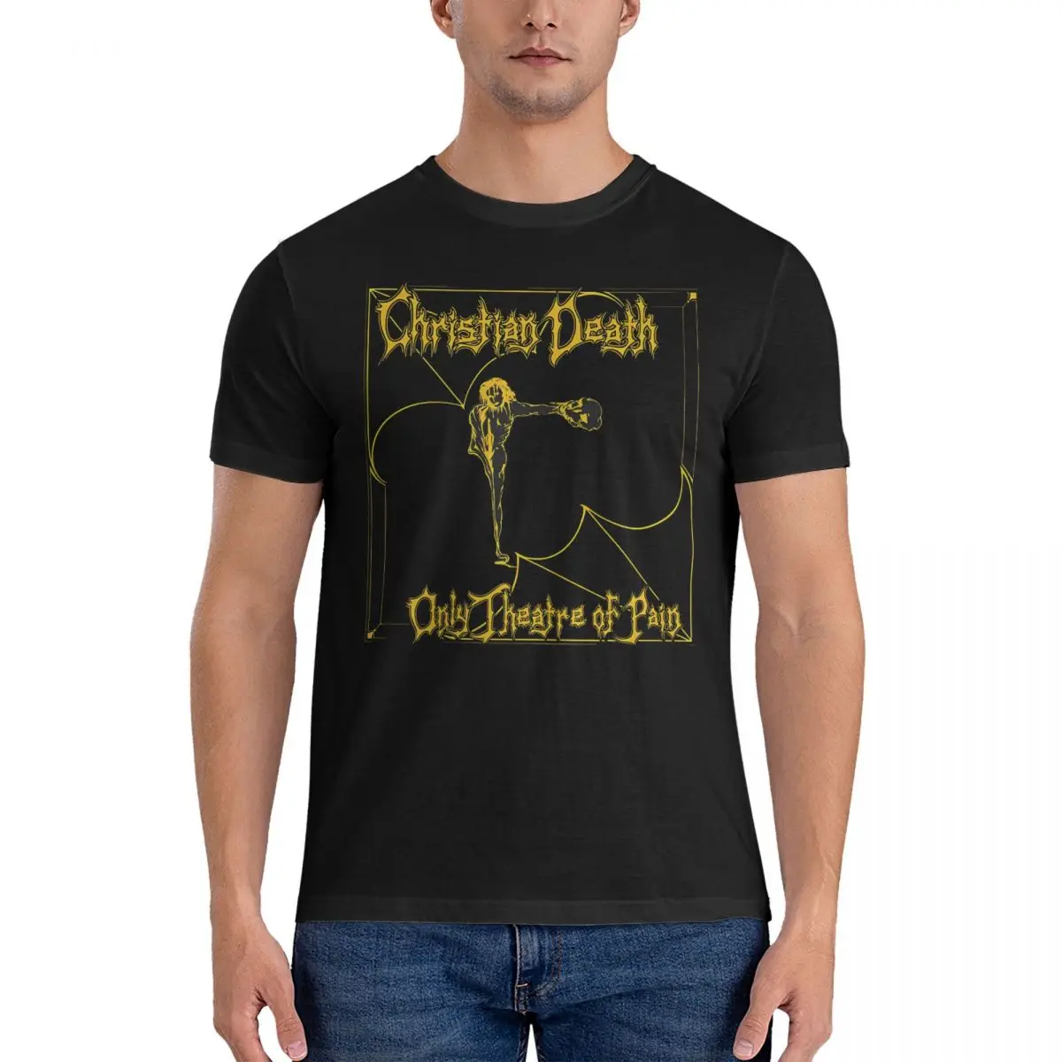 Death Otop T Shirt Men 100% Cotton Vintage T-Shirts Crewneck christian Tees Short Sleeve Tops Unique