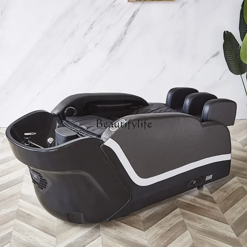 06Electric intelligent massage shampoo bed Hair salon special flat shampoo bed