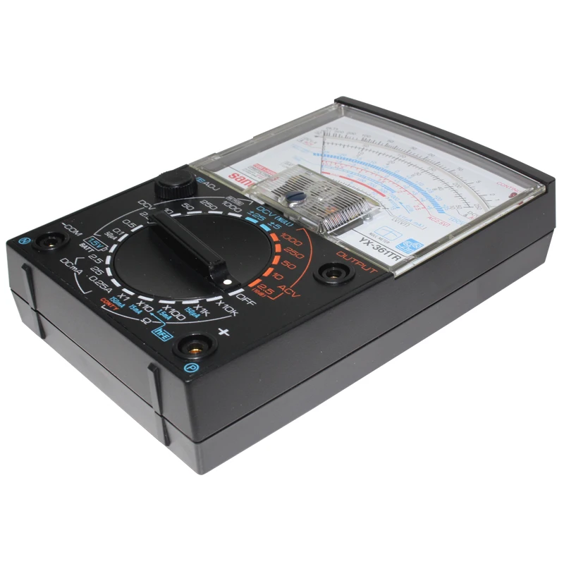 Japan sanwa YX-361TR Analog Multitesters;Variety of measurement functions by using 24-contact switch/Zero Center Instrumentation