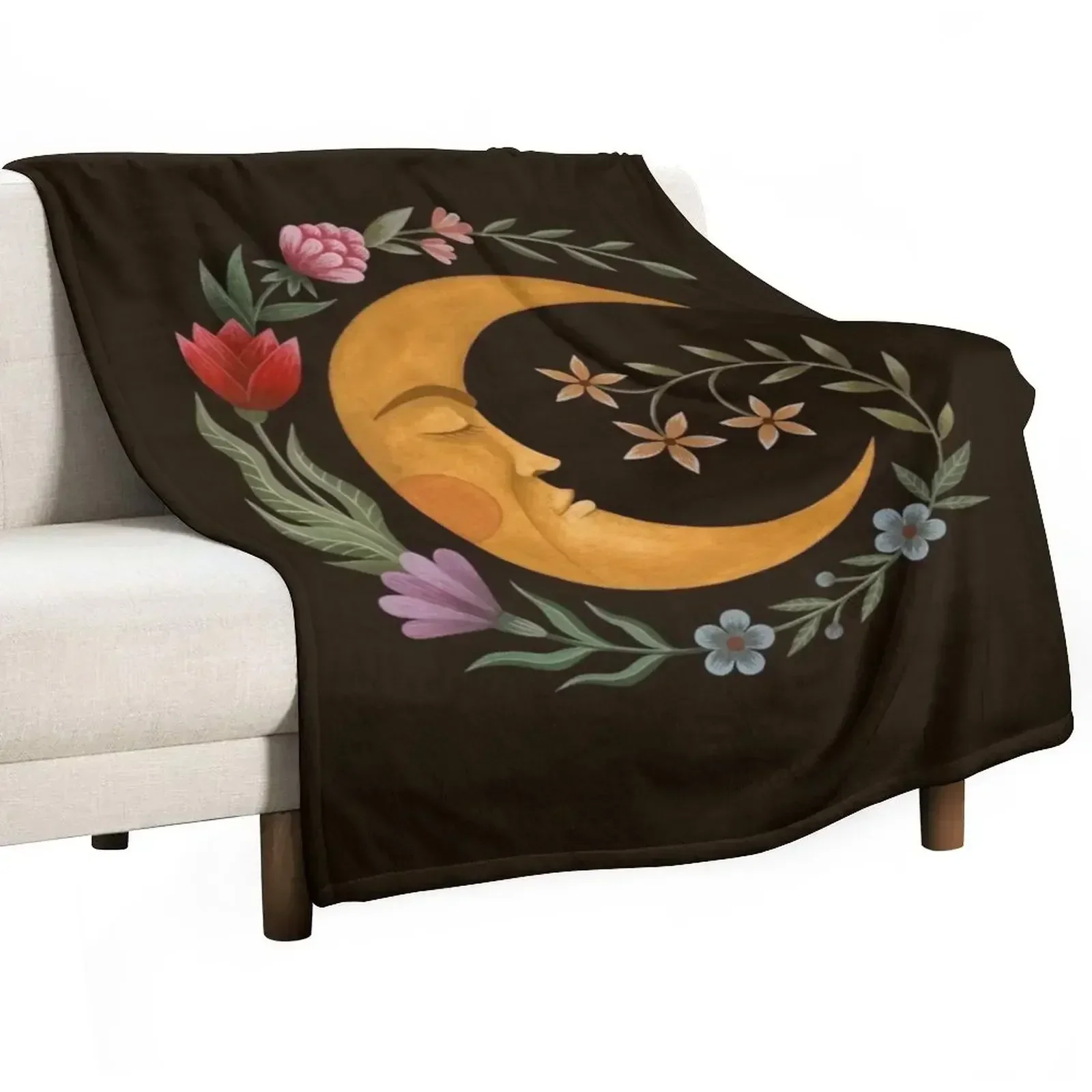 Midsummer Moon Throw Blanket For Decorative Sofa Luxury Soft Nap Luxury Thicken heavy to sleep Blankets