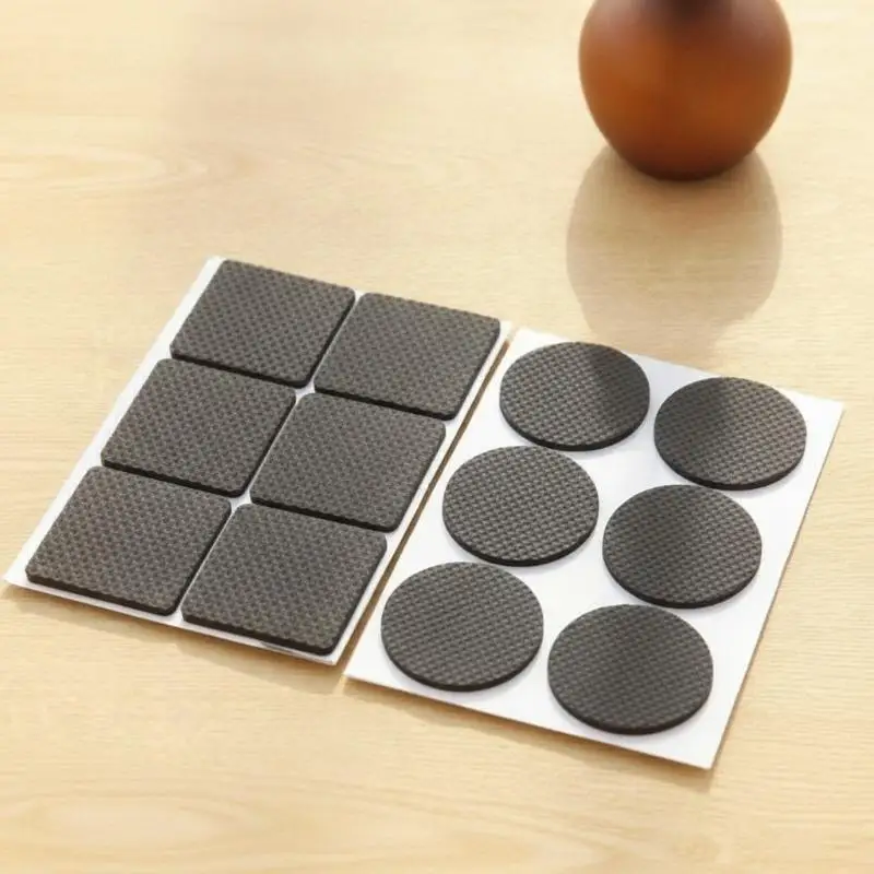 Grid Non Slip Furniture Foot Pads 4/8/12/16/18Pcs Self Adhesive Table Chair Leg Protector Noise Reduction Supply