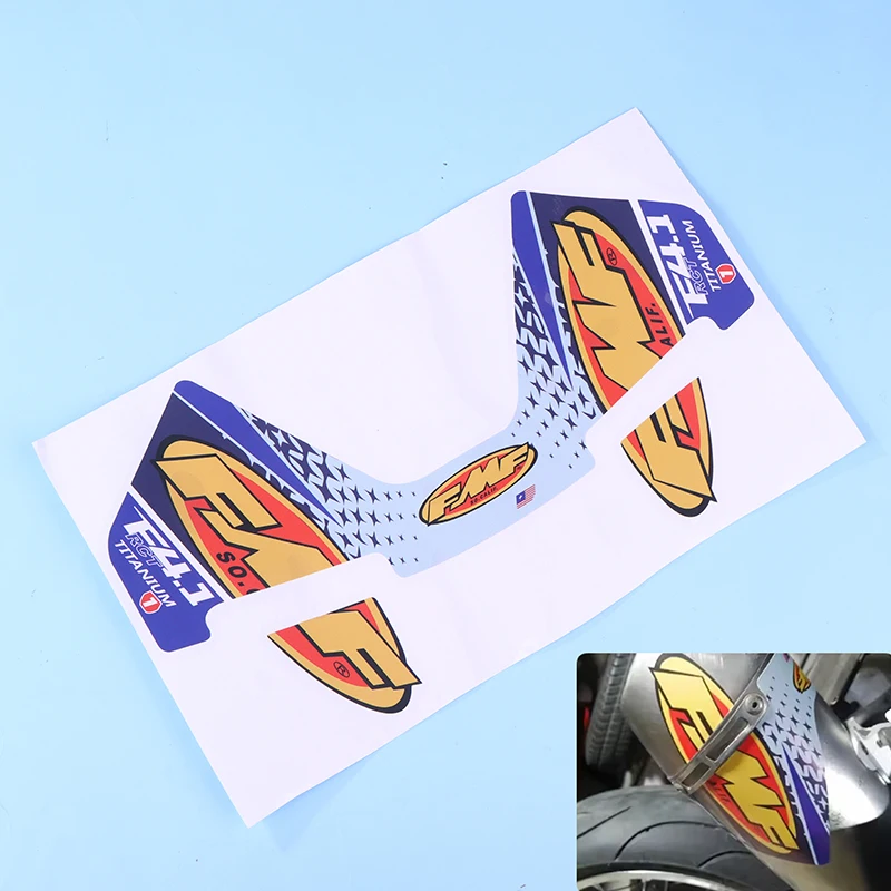 

Декоративные внешние наклейки для выхлопной трубы мотоцикла FMF; гоночные наклейки из ПВХ