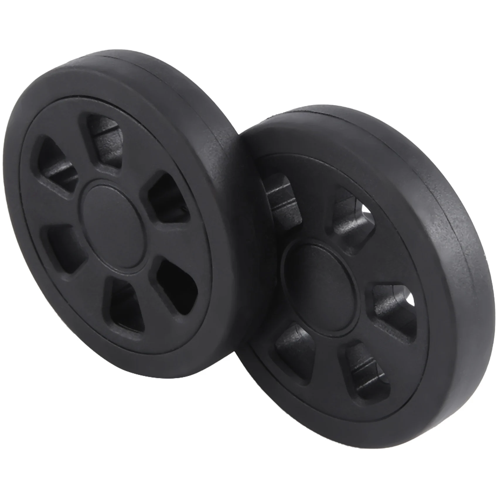 ABQR 60x13 مللي متر مجموعة من 2 عجلات استبدال حقيبة الأمتعة ، حقيبة الأمتعة PU عجلات دوارة محامل إصلاح KitA