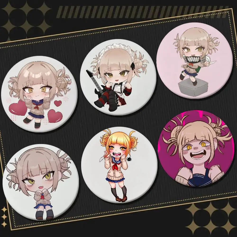 Anime Himiko Toga Runde Knopf Abzeichen Pins Anstecknadeln Hut Pins Broschen Geschenke Dekor Rucksäcke