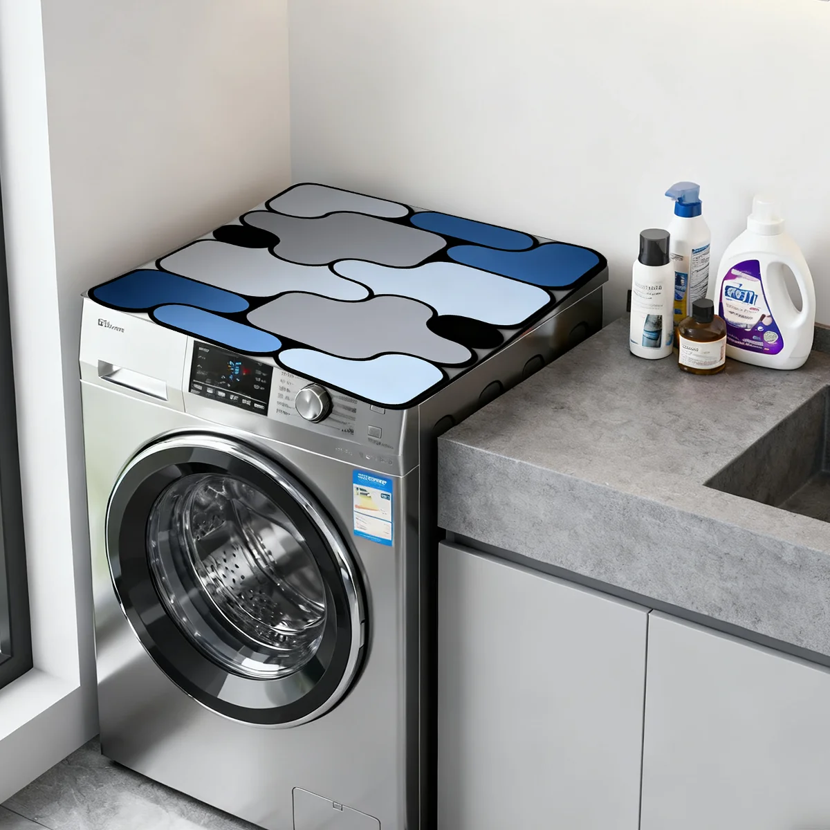 

Квадратный стиральный аппарат, минималистичный коврик для хранения, нескользящий коврик с принтом диатомовой земли, впитывающий коврик на столешнице