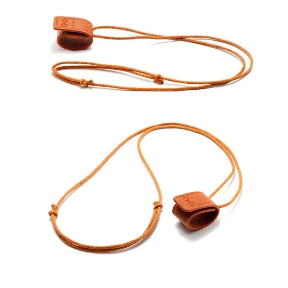 Cuerda para gafas ajustable portátil de cuero PU, gafas de sol multifuncionales, Clip para el cuello, cordón colgante para gafas, cordón para mujeres y hombres