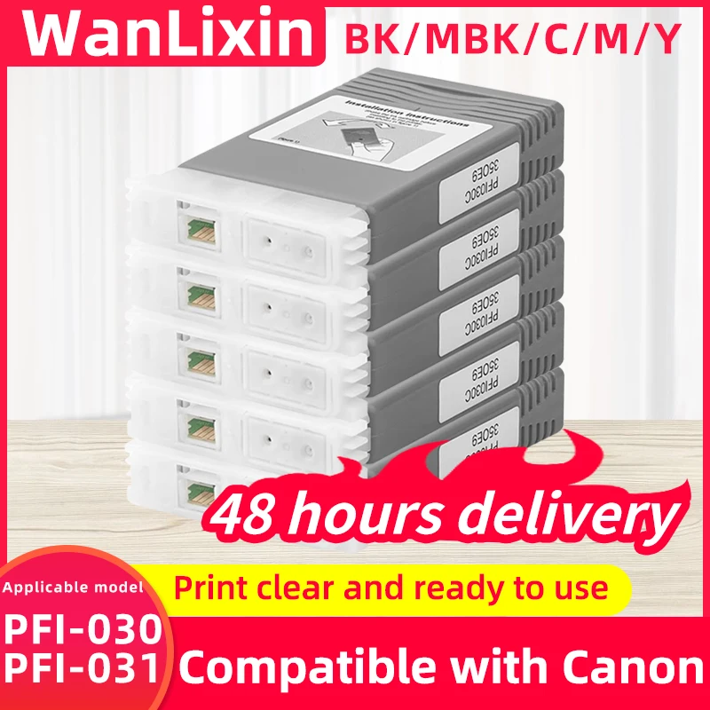 

55 мл PFI-031 PFI-030 сменный картридж для Canon image TM240 TM340, картридж для принтера, водостойкий пигмент, чернила PFI 030