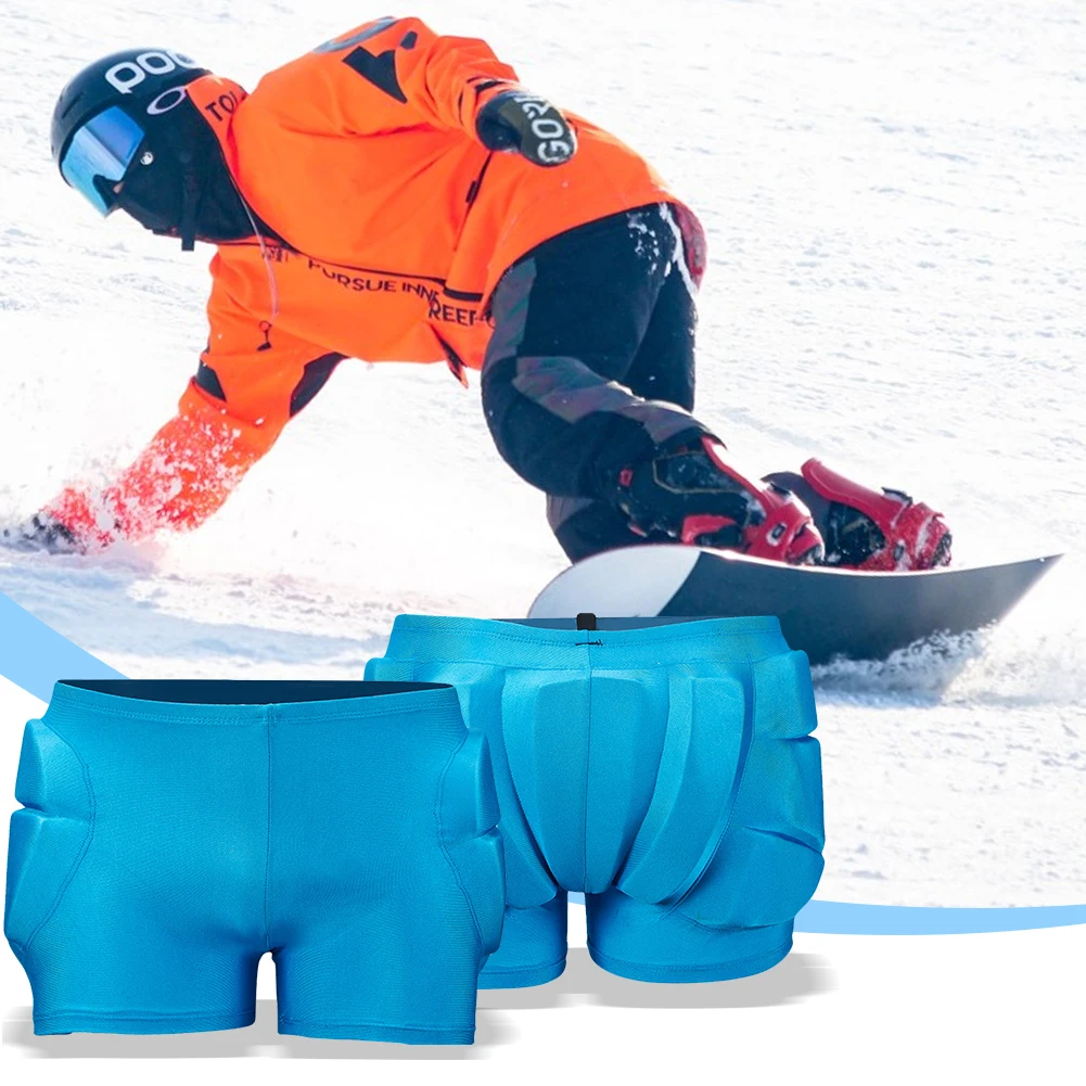 Unisex Outdoor Sports Padded Shorts Protective Padded Shorts Hip Protection Shorts for Butt Tailbone Snowboarding Skating Skiing