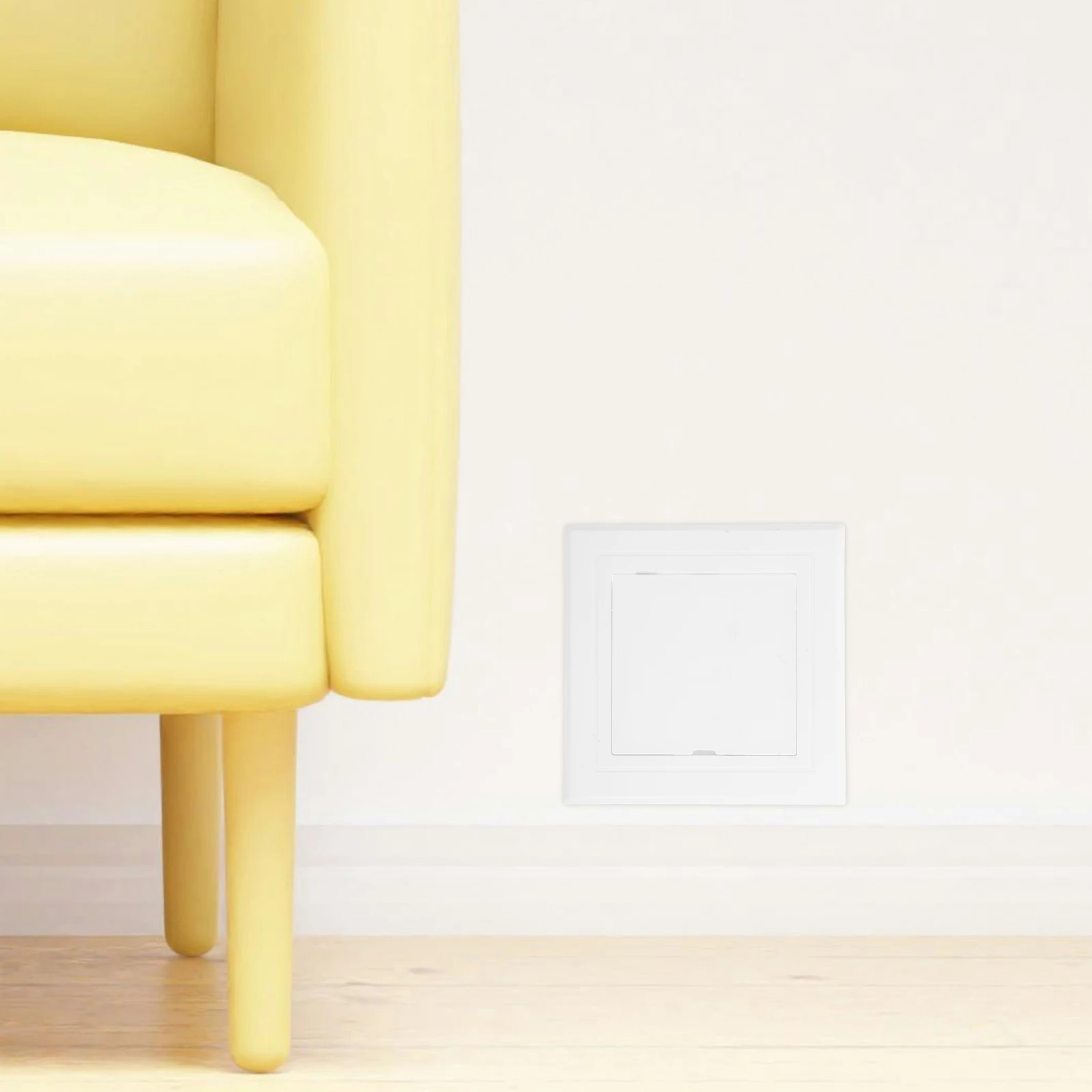 

ABS Plastic Ceiling Access Door Cover White Square Hatch Panel for Dry Wall Inspection Port Home Improvement Project