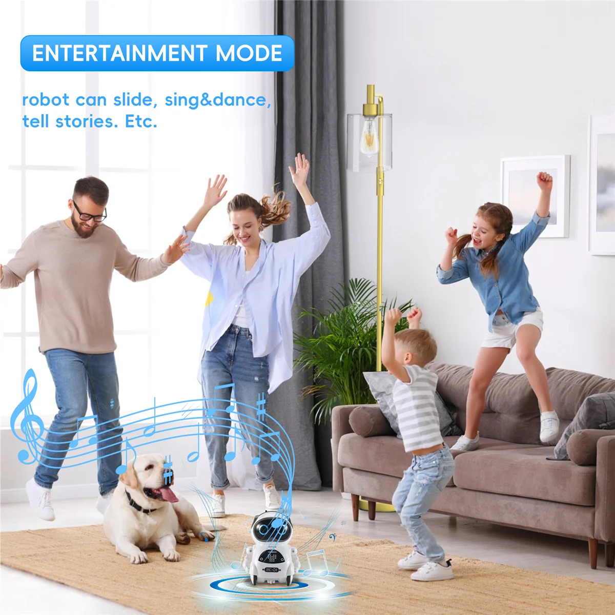 Mini RC Pocket Robot voor kinderen met interactieve dialooggesprek, spraakherkenning, chatrecord, zingen en dansen