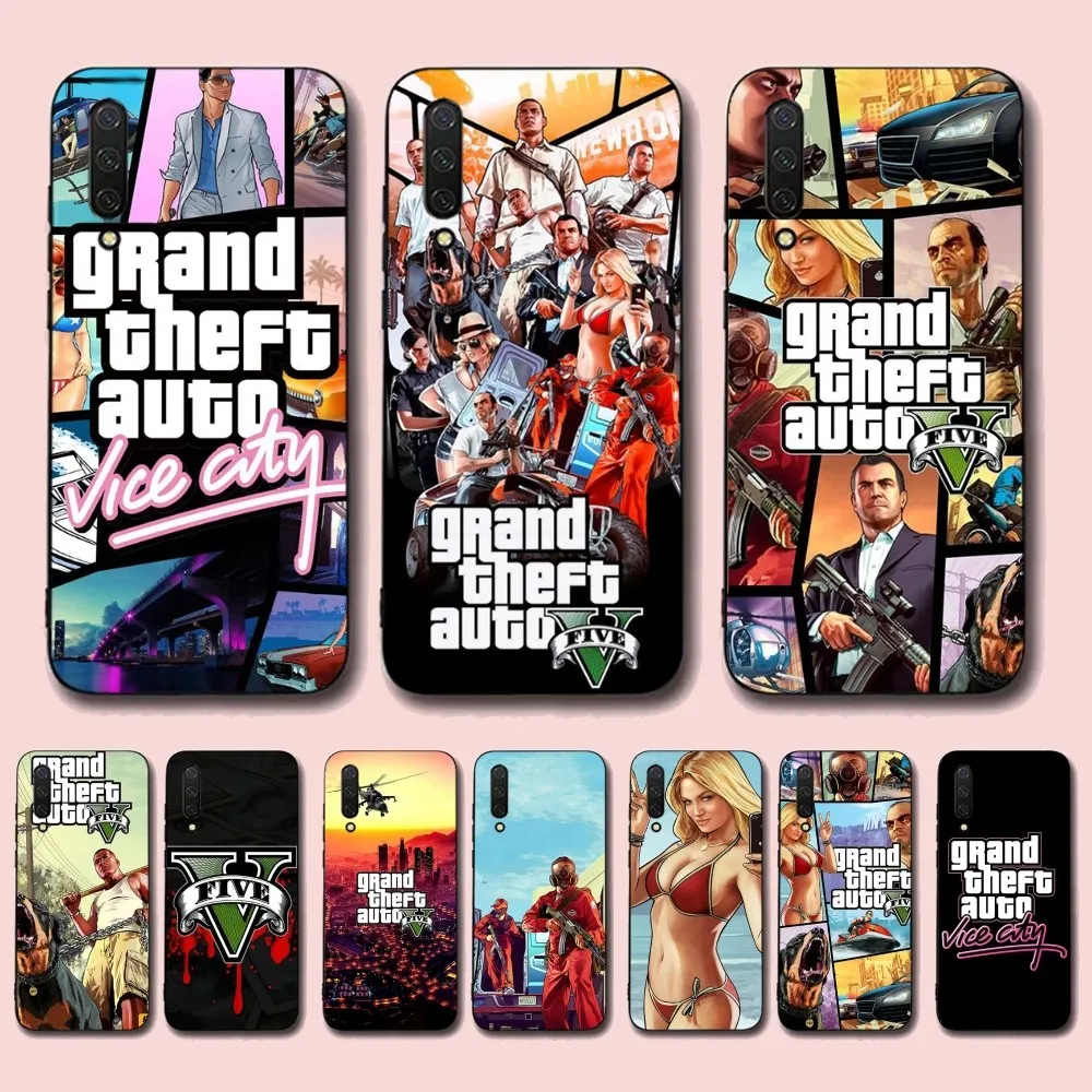 

Grand Theft Auto Phone Case For Xiaomi Mi 5X 8 9 10 11 12 lite pro 10T PocoX3pro PocoM3 Note 10 pro lite