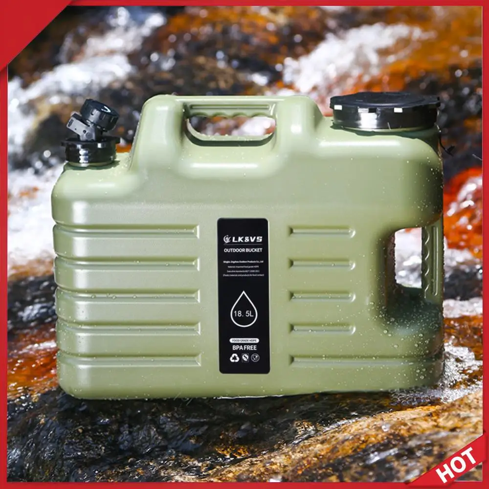 

5 Gallon Water Jug with Spigot Camping Water Container Leak-Proof Water Bucket Large Capacity Portable Water Tank BBQ Supplies