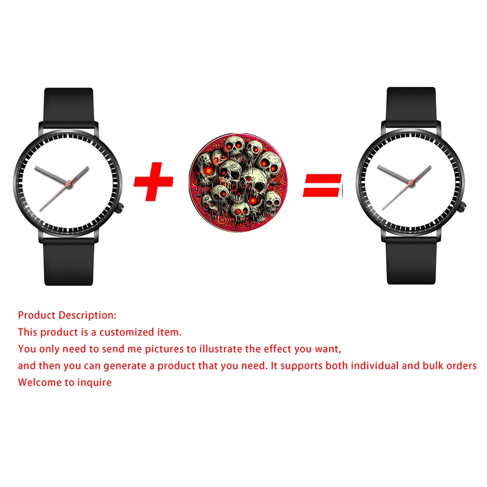 Quartz custom personalized design picture watch women's printed photo watch brand your custom standard silicone watch