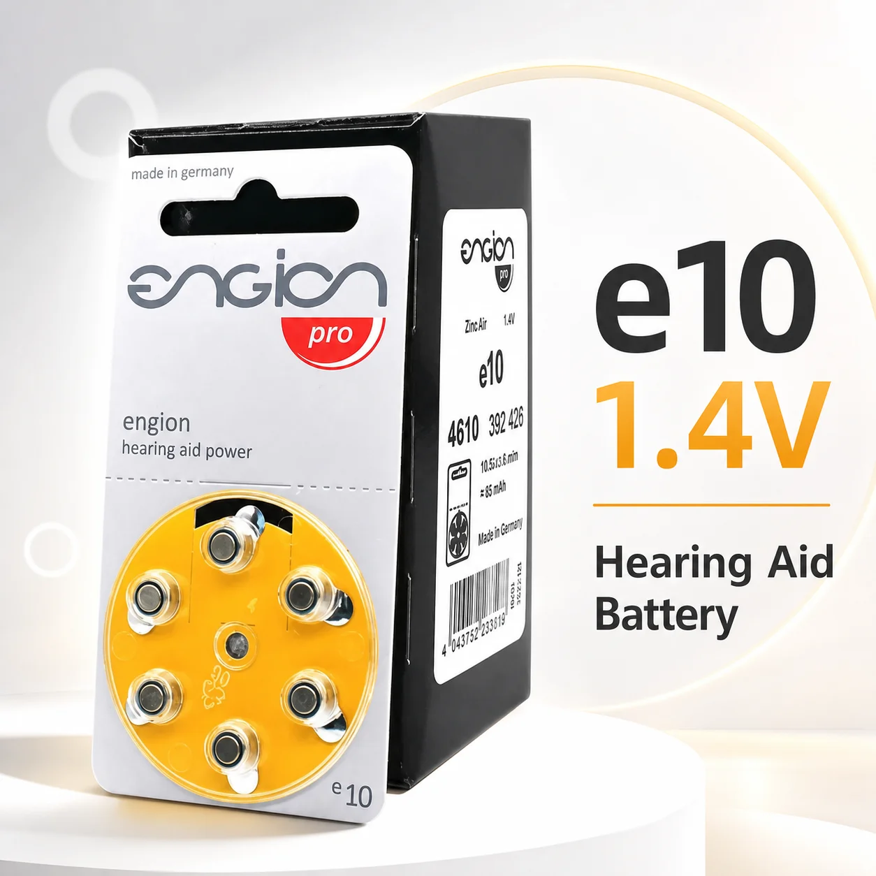 Zinc Air Hearing Aid Battery A10 E10 10A ZA10 S10 Size 10 Replacement Battery For Hearing Aids Hearing Aid Replacement Cells