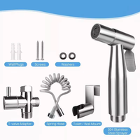 Handheld Toilet Bidet Sprayer Set Kit Stainless Steel Hand Bidet faucet for Bathroom Hand Sprayer Shower Head Self Cleaning