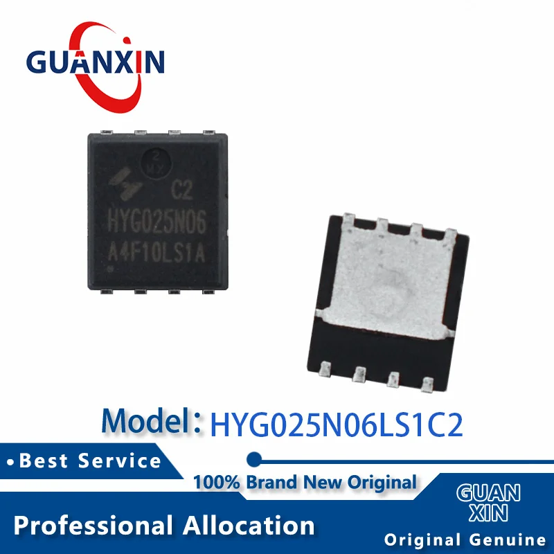 

100% New HYG025N06LS1C2 DFN-8 Marking HYG025N06 HYG025