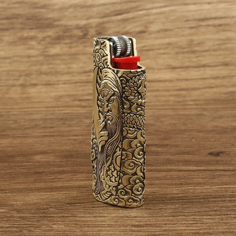 New 1PC Pure Brass Lighter Case Cover fits BIC J3/J5 Collecting Lighter Shell Sleeve Cover