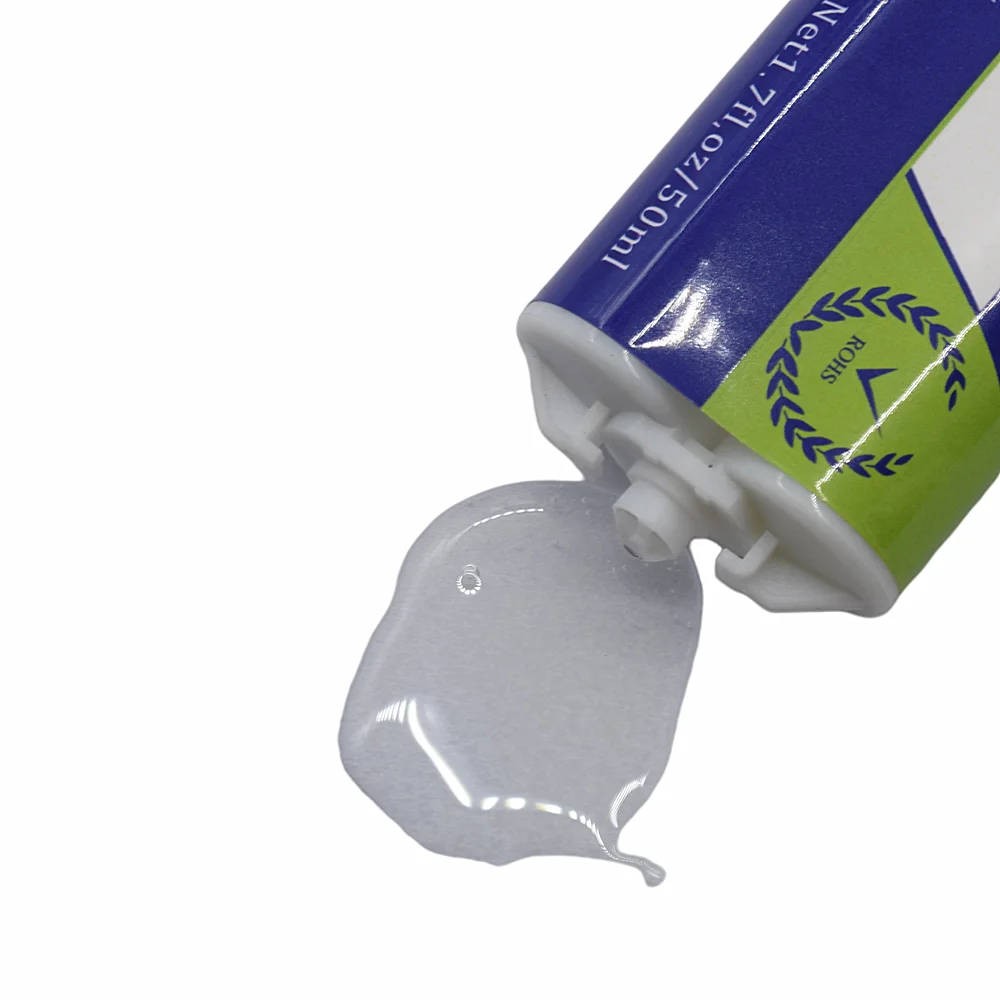 

Adhesives Glue 50ml Transparent Epoxy Resin AB Glues 1:1 Two-Component Strong Adhesive and 2pcs Mixed Tube Static Mixing Nozzles