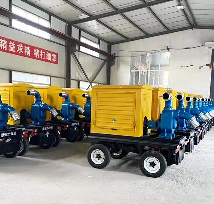 Municipal Flood Control Water Pumps, Emergency Drainage Pumps for Road Flooding, Mobile Trailer-mounted Customized
