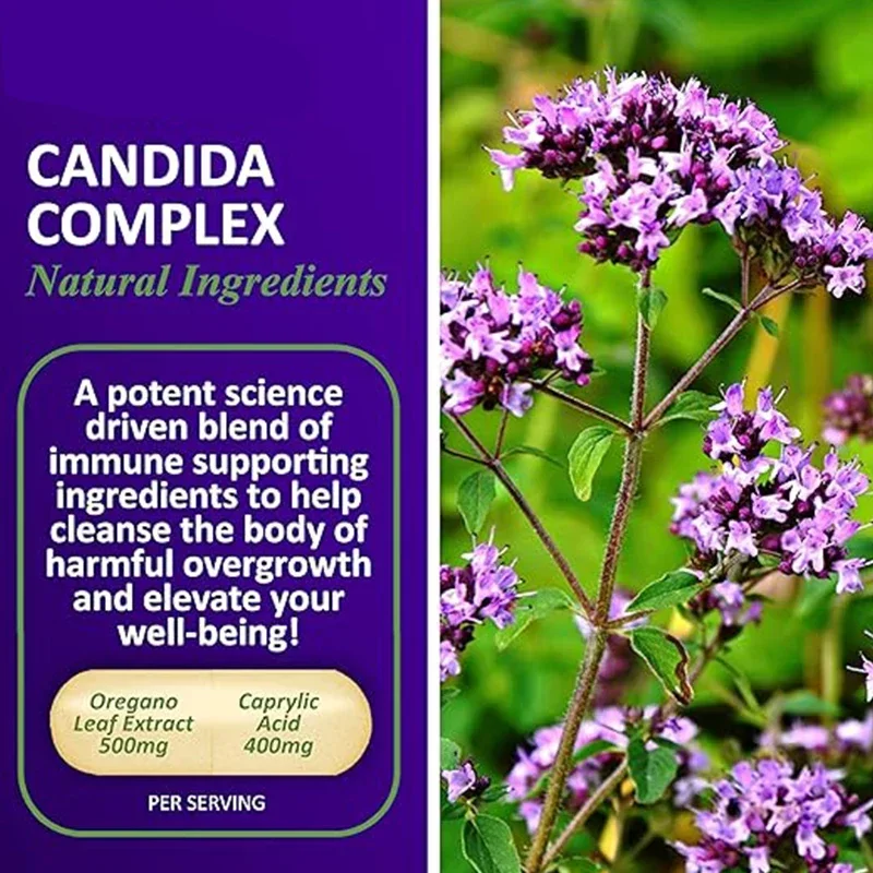 Strong Garden Candida Complex - Intestinal Health and Immune Support, Male and Female Intestinal Health Supplement