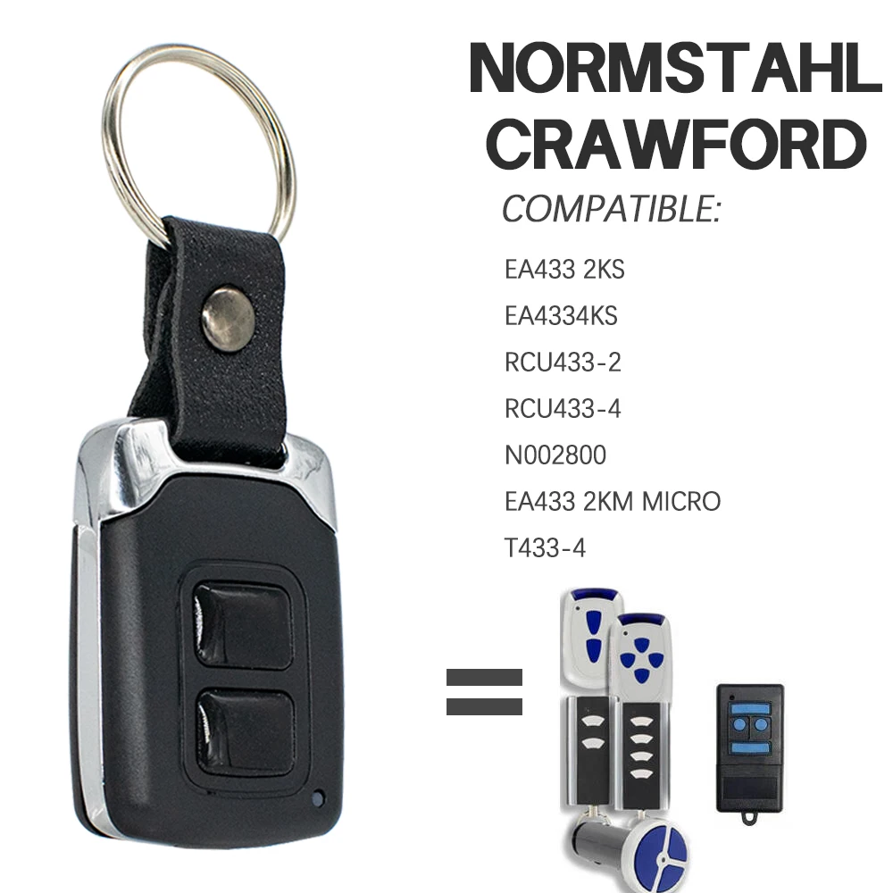 

Пульт дистанционного управления гаражными воротами 433 МГц для Normstahl Crawford Standard Steel EA433 2KS 4KS 2KM T433-4 N002800 RCU 433 2K 4K 433-2K