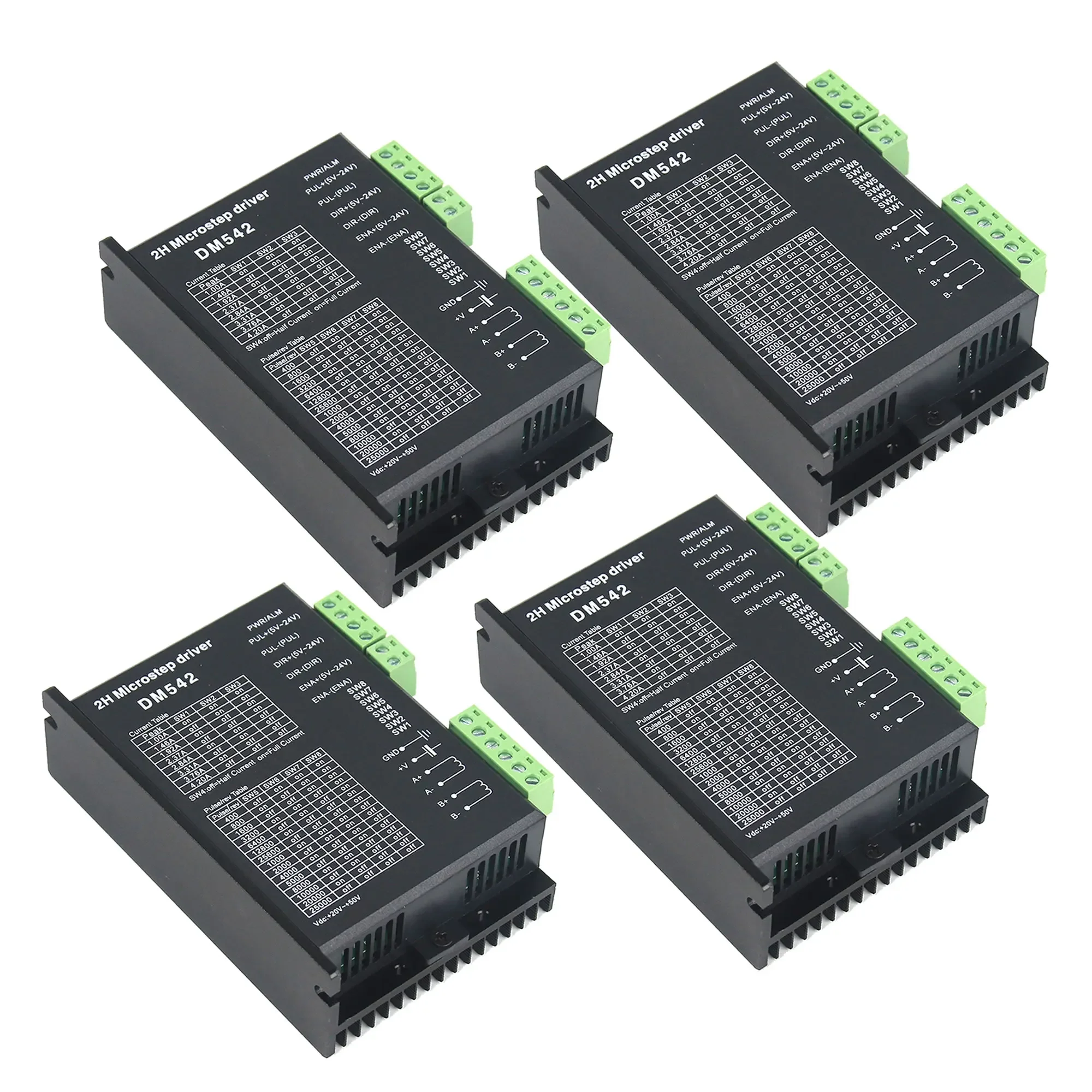 

1/2/3PCS 2-Phase Digital Stepper Motor Driver DC24-50V DM542 Drive For NEMA 17 23 34 Series Stepper Motor CNC Machine 3D Printer