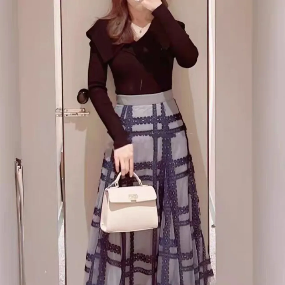 

Японская шаль, универсальный новый джемпер, тонкий темпераментный элегантный пуловер, топы, офисные женские топы с v-образным вырезом, милый вязаный с открытыми плечами