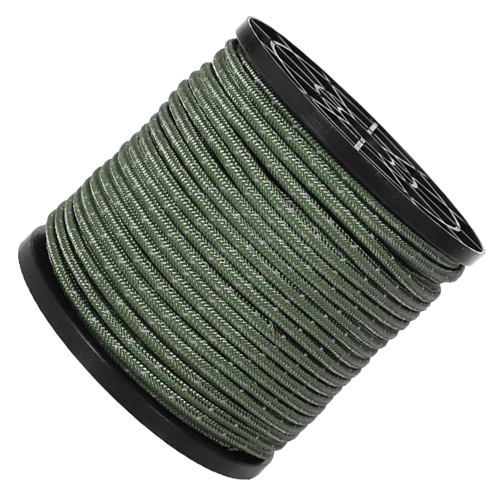 1 لفة يندبروف حبل معلق خيمة خارجية ربط الحبل التخييم الغسيل لحقيبة الظهر التنزه نزهة السفر المحمولة والعتاد