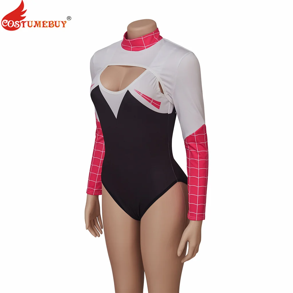 Superhero Cosplay Gwen Stacy Cosplay Costume Gwen Jumpsuit Girls Women Sexy Bodysuit Halloween Costume