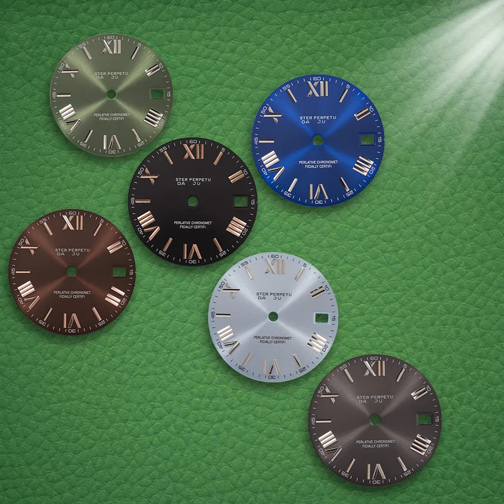 S Logo Dial 28.5mm NH35 Dial Rome sun Dial Suitable For NH35/NH36/4R/7S Automatic Movement Watch Modification Accessories