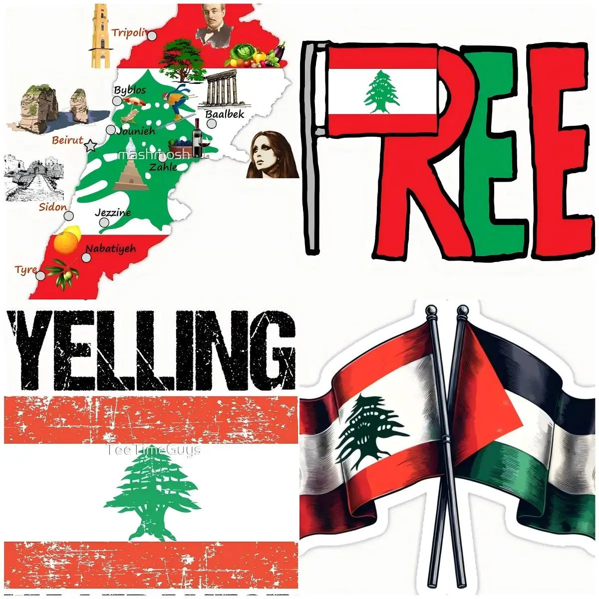 

Lebanon Flag Car Bumper Sticker Decal Waterproof Styling Motorcycle Helmet Racing