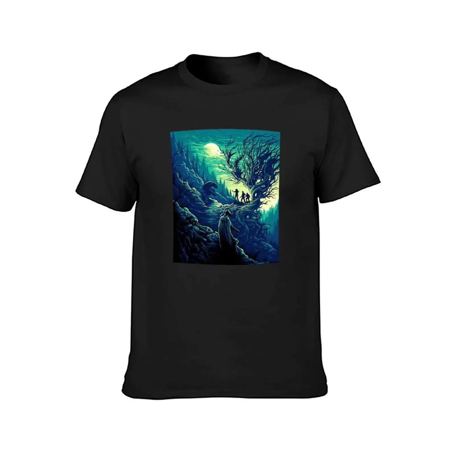 Magic Tree Green T-Shirt sports fans plain mens clothes