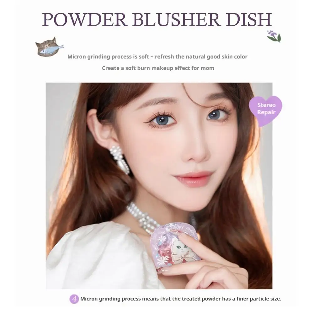 جديد التدرج اللون أحمر الخدود الخوخ الوردي الوجه لوحة أحمر الخدود ماكياج مقاوم للماء ماتي الخد تينت دائم أحمر الخدود روج مسحوق مستحضرات التجميل #4