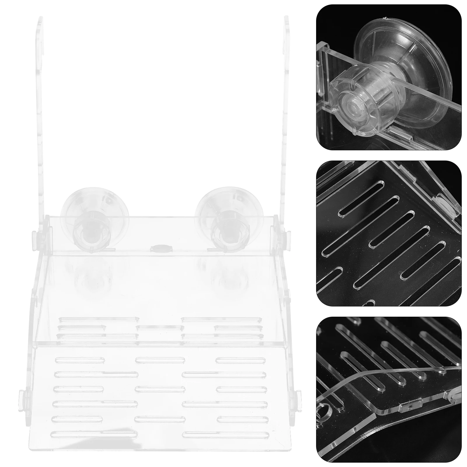 

1 Set Basking Aquarium Terrace Acrylic Resting Platform For Turtles Reptile Climbing Ramp Terrarium Decor Suction Cup Adjustable