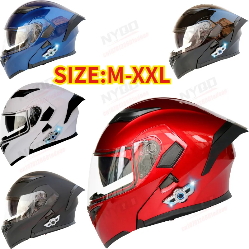 

Kuqibao Bluetooth Motorcycle Helmet, Modular Flip Up with Spoiler, Long Battery Life for E-bike & Riding