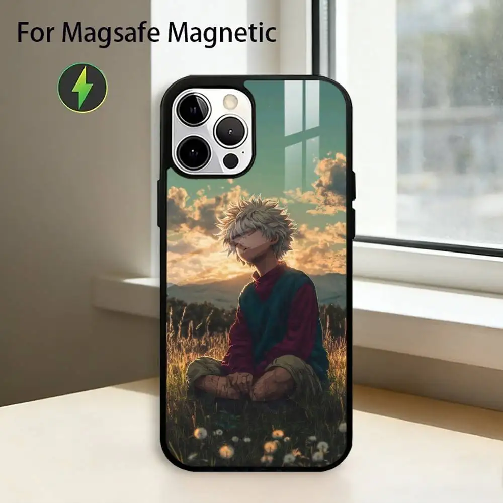 Anime Hunter K-Killua Phone Case For iPhone17,16,15,14,13,12,11 Plus,Pro Magnetic with Magsafe Wireless Charging